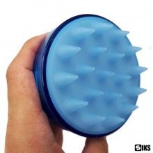 Perie SIKS pentru Masaj Capilar, Samponare si Curatare Scalp, Stimulare Crestere Par, Silicon, Albastru