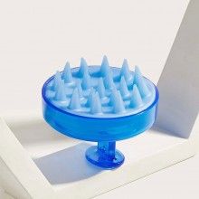Perie SIKS pentru Masaj Capilar, Samponare si Curatare Scalp, Stimulare Crestere Par, Silicon, Albastru