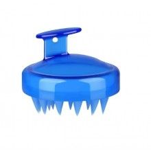 Perie EDAR pentru Masaj Capilar, Samponare si Curatare Scalp, Stimulare Crestere Par, Silicon, Albastru