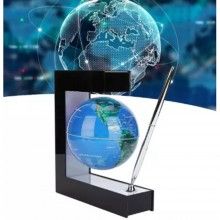 Glob Magnetic Levitant SIKS, Iluminare LED, Suport Patrat, Cablu de Alimentare, Rotatie Automata, Albastru Glob Magnetic Levitant SIKS, Iluminare LED, Suport Patrat, Cablu de Alimentare, Rotatie Automata, Albastru