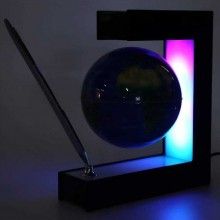 Glob Magnetic Levitant SIKS, Iluminare LED, Suport Patrat, Cablu de Alimentare, Rotatie Automata, Albastru Glob Magnetic Levitant SIKS, Iluminare LED, Suport Patrat, Cablu de Alimentare, Rotatie Automata, Albastru