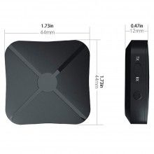 Transmitator si receptor audio KN319 SIKS, 2 in 1, fara Fir, Compatibil Bluetooth 5.0, Audio stereo, Jack 3,5 mm, pentru PC, ... Transmitator si receptor audio KN319 SIKS, 2 in 1, fara Fir, Compatibil Bluetooth 5.0, Audio stereo, Jack 3,5 mm, pentru PC, ...