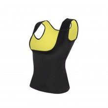 Maiou din neopren SIKS perfect pentru slabit, masura XL, negru/ galben