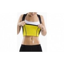 Maiou din neopren SIKS perfect pentru slabit, masura XL, negru/ galben