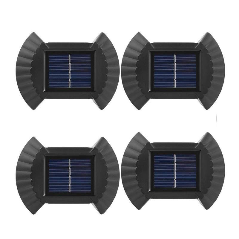 Set 4 Lampi Solare EDAR, Rezistente La Apa IP65, Lumina Bidirectionala, 2 LED SMD, 200mah , Negru Set 4 Lampi Solare EDAR, Rezistente La Apa IP65, Lumina Bidirectionala, 2 LED SMD, 200mah , Negru