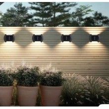 Set 4 Lampi Solare EDAR, Rezistente La Apa IP65, Lumina Bidirectionala, 2 LED SMD, 200mah , Negru Set 4 Lampi Solare EDAR, Rezistente La Apa IP65, Lumina Bidirectionala, 2 LED SMD, 200mah , Negru