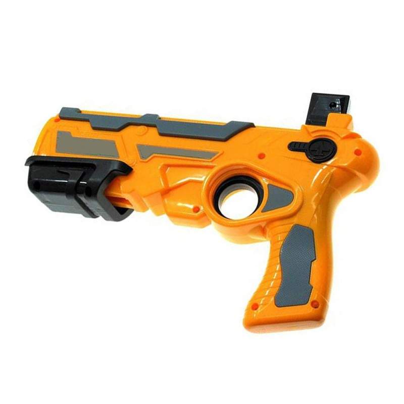 Pistol SIKS Tip Lansator De Avioane De Jucarie, Cu 4 Avioane Incluse, Galben