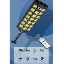Lampa Solara Stradala W7101B-7 SIKS, Panou Solar, Senzor De Miscare Si Telecomanda, 20 x Led COB Lampa Solara Stradala W7101B-7 SIKS, Panou Solar, Senzor De Miscare Si Telecomanda, 20 x Led COB