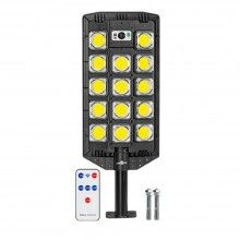 Lampa Solara Stradala W7101B-5 SIKS, Panou Solar, Senzor De Miscare Si Telecomanda, 14 x Led COB