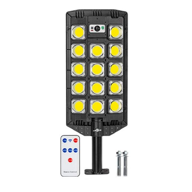 Lampa Solara Stradala W7101B-5 SIKS, Panou Solar, Senzor De Miscare Si Telecomanda, 14 x Led COB Lampa Solara Stradala W7101B-5 SIKS, Panou Solar, Senzor De Miscare Si Telecomanda, 14 x Led COB
