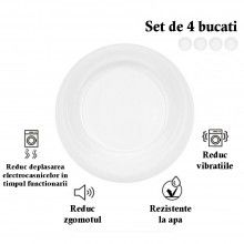 Set 4 Picioruse Amortizare SIKS, Tampon Anti-Vibratie, Antiderapante, Anti-Zgomot Pentru Electrocasnice, Mobilier, Transparen...