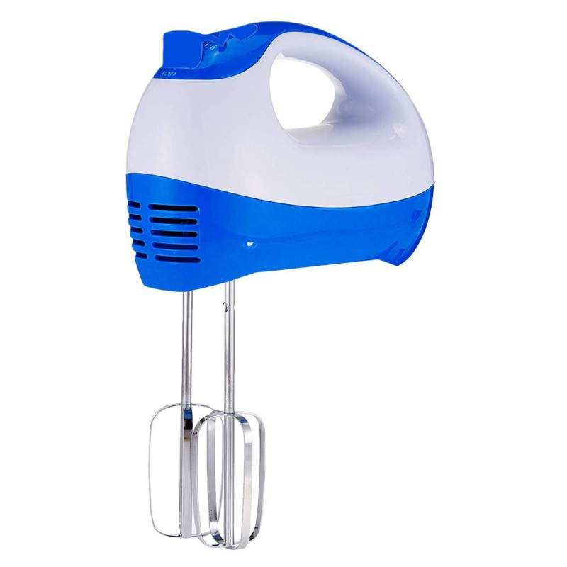 Mixer de Mana Electric JU509 SIKS, 5 Viteze, Alimentare la Priza, Doua Teluri, Doua Carlige pentru Aluat, Albastru/Alb Mixer de Mana Electric JU509 SIKS, 5 Viteze, Alimentare la Priza, Doua Teluri, Doua Carlige pentru Aluat, Albastru/Alb