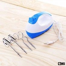 Mixer de Mana Electric JU509 SIKS, 5 Viteze, Alimentare la Priza, Doua Teluri, Doua Carlige pentru Aluat, Albastru/Alb
