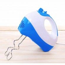 Mixer de Mana Electric JU509 SIKS, 5 Viteze, Alimentare la Priza, Doua Teluri, Doua Carlige pentru Aluat, Albastru/Alb Mixer de Mana Electric JU509 SIKS, 5 Viteze, Alimentare la Priza, Doua Teluri, Doua Carlige pentru Aluat, Albastru/Alb