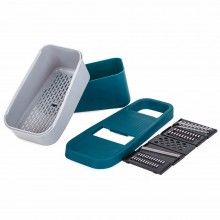 Razatoare Multifunctionala 5 in 1 SIKS pentru Legume si Fructe, Lame Interschimbabile, Usor de Curatat, Turcoaz Razatoare Multifunctionala 5 in 1 SIKS pentru Legume si Fructe, Lame Interschimbabile, Usor de Curatat, Turcoaz