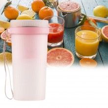 Mini Blender Portabil JU4000 SIKS, Capacitate 300 ml, Incarcare USB, 50W, Roz Mini Blender Portabil JU4000 SIKS, Capacitate 300 ml, Incarcare USB, 50W, Roz