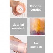 Mini Blender Portabil JU4000 SIKS, Capacitate 300 ml, Incarcare USB, 50W, Roz Mini Blender Portabil JU4000 SIKS, Capacitate 300 ml, Incarcare USB, 50W, Roz