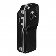 Mini Camera Video Spion Portabila SIKS, slot Micro SD, Acumulator, Functie Webcam, Clips de Prindere, Negru