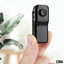 Mini Camera Video Spion Portabila SIKS, slot Micro SD, Acumulator, Functie Webcam, Clips de Prindere, Negru