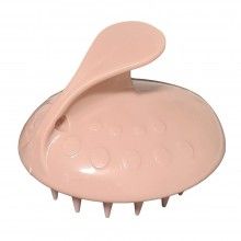 Perie SIKS pentru Masaj Capilar, Samponare si Curatare Scalp, Stimulare Crestere Par, Silicon, Roz Pudra