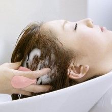 Perie SIKS pentru Masaj Capilar, Samponare si Curatare Scalp, Stimulare Crestere Par, Silicon, Roz Pudra
