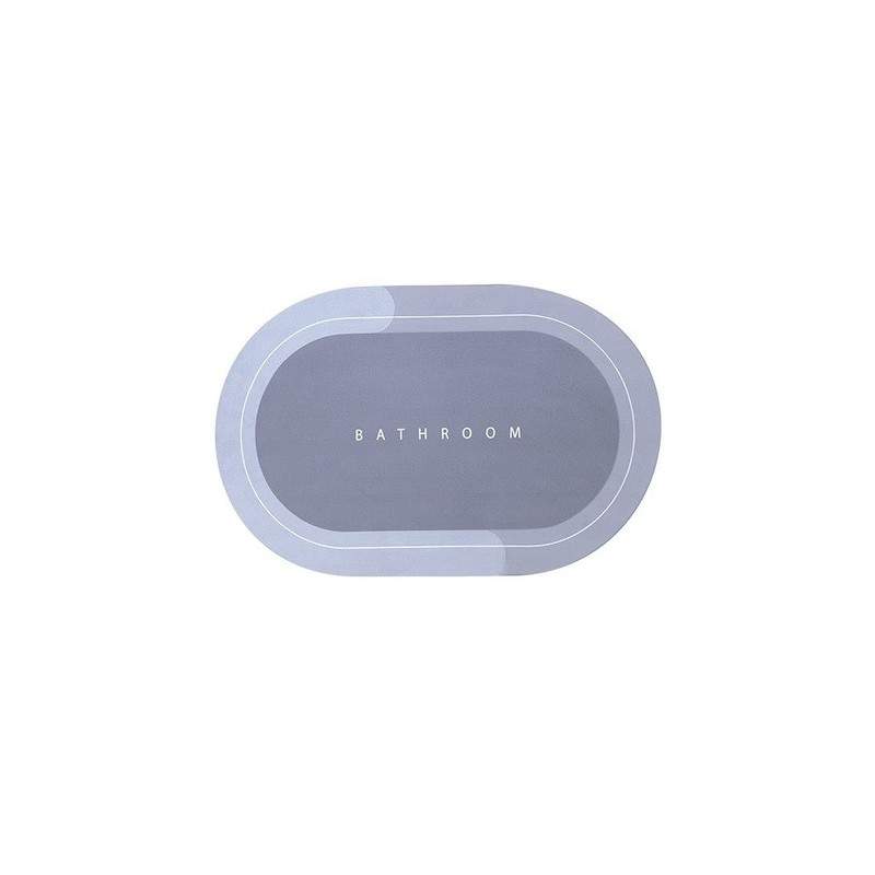 Covor de Baie EDAR, Antiderapant, Model „Bathroom”, Oval, 57 x 38 cm, Albastru Covor de Baie EDAR, Antiderapant, Model „Bathroom”, Oval, 57 x 38 cm, Albastru