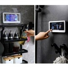 Carcasa Impermeabila SIKS Pentru Telefon Cu Functie Touch Screen Si Sistem Adeziv De Agatare, Alb