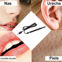 Camera Endoscopica SIKS Pentru Inspecite Ureche, Nas, Piele, 6 LED, Incarcare USB, Cu Dipslay Inclus de 4,3 Inch Si Accesorii... Camera Endoscopica SIKS Pentru Inspecite Ureche, Nas, Piele, 6 LED, Incarcare USB, Cu Dipslay Inclus de 4,3 Inch Si Accesorii...