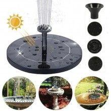Fantana Arteziana EDAR, Solara, Pentru Gradina, Automata, 16cm, Rotunda, Negru