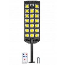 Lampa Solara EDAR, Panou Solar, Stradal, Senzor De Miscare, Telecomanda, 20 x Led COB