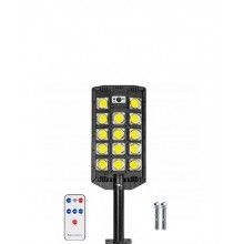 Lampa Solara EDAR, Panou Solar, Stradal, Senzor De Miscare, Telecomanda, 14 x Led COB
