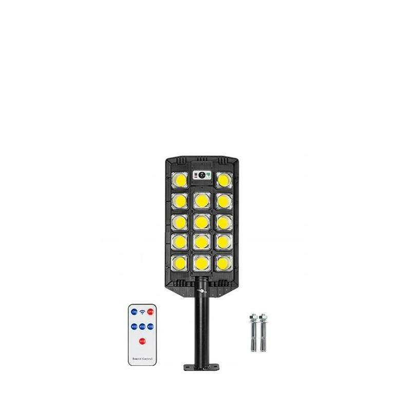 Lampa Solara EDAR, Panou Solar, Stradal, Senzor De Miscare, Telecomanda, 14 x Led COB Lampa Solara EDAR, Panou Solar, Stradal, Senzor De Miscare, Telecomanda, 14 x Led COB