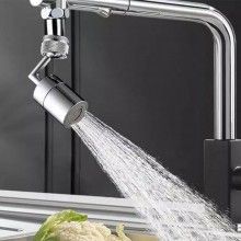 Aerator Apa Dublu SIKS, Pivotant Cu Cot, Functie Economizor, Extensie Robinet Cu Filtrare, Miez Ceramic, Doua Moduri Dus/Bule...
