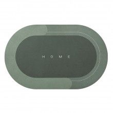 Covor de Baie Antiderapant SIKS, Model „Home”,Oval, 57 x 38 cm, Verde