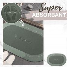 Covor de Baie Antiderapant SIKS, Model „Home”,Oval, 57 x 38 cm, Verde Covor de Baie Antiderapant SIKS, Model „Home”,Oval, 57 x 38 cm, Verde
