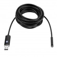 Camera Endoscopica SIKS pentru Telefon, 6 x LED, USB/ MicroUSB, IP67, Cablu 5 m, Negru
