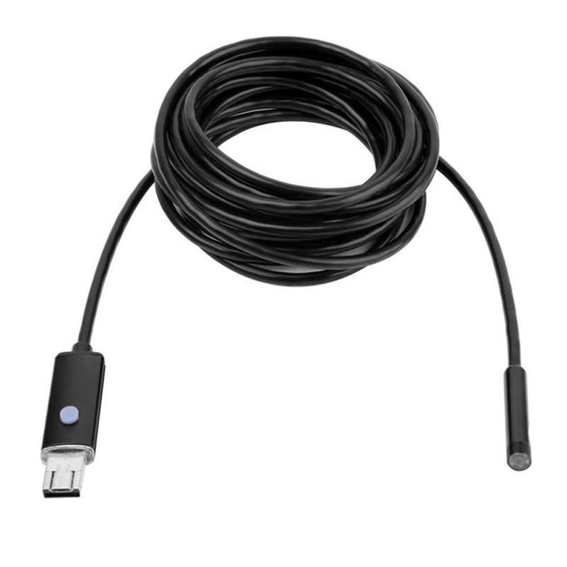 Camera Endoscopica SIKS pentru Telefon, 6 x LED, USB/ MicroUSB, IP67, Cablu 5 m, Negru Camera Endoscopica SIKS pentru Telefon, 6 x LED, USB/ MicroUSB, IP67, Cablu 5 m, Negru