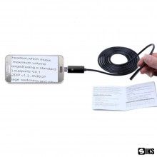 Camera Endoscopica SIKS pentru Telefon, 6 x LED, USB/ MicroUSB, IP67, Cablu 5 m, Negru