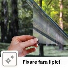 Folie Reflexiva SIKS Pentru Geamuri Interioare, Cu Efect De Oglinda, Protectie Solara UV, 60x300cm, Negru/Argintiu Folie Reflexiva SIKS Pentru Geamuri Interioare, Cu Efect De Oglinda, Protectie Solara UV, 60x300cm, Negru/Argintiu