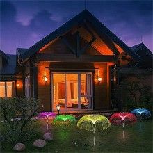 Set 2 x Lampa Solara SIKS, Fibra Optica, LED, Model Meduza, Multicolore Set 2 x Lampa Solara SIKS, Fibra Optica, LED, Model Meduza, Multicolore
