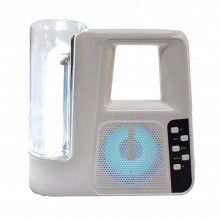 Boxa Audio Bluetooth KTS1320 SIKS cu Lanterna, Radio FM, Suport MP3, USB si Card TF, Alb