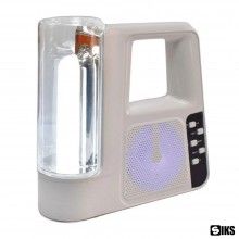 Boxa Audio Bluetooth KTS1320 SIKS cu Lanterna, Radio FM, Suport MP3, USB si Card TF, Alb