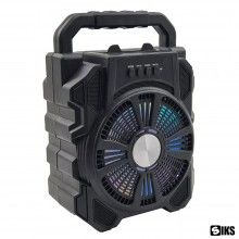 Boxa Portabila HF2170 SIKS, Stereo, 5V, USB, Acumulator, Mod Radio FM, Slot Card TF, Compatibila Microfon, Lumini LED, Negru