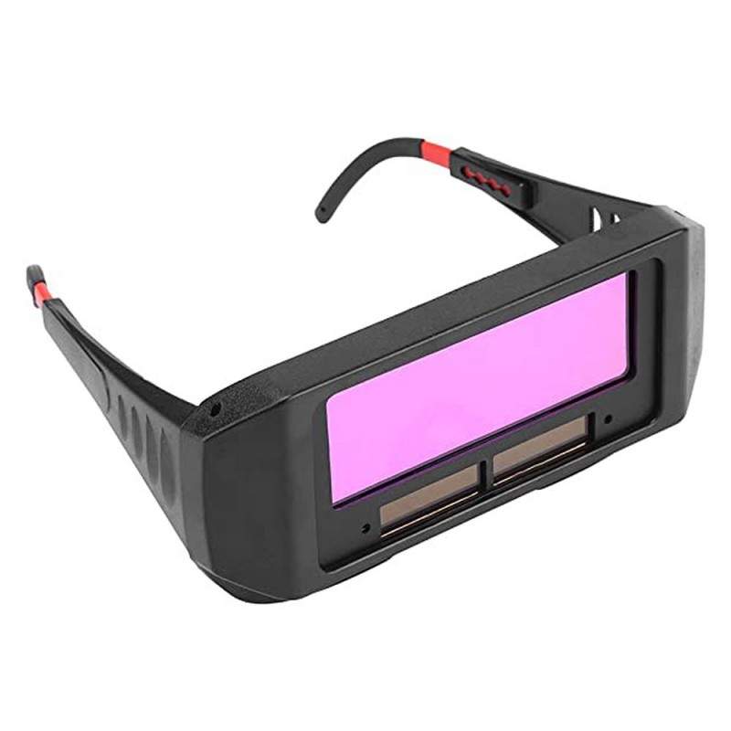 Ochelari de Protectie SIKS pentru Sudura, Auto-Intunecare, Anti-Vant, Anti-Praf, Negru/Rosu