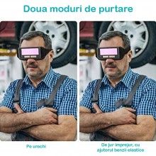 Ochelari de Protectie SIKS pentru Sudura, Auto-Intunecare, Anti-Vant, Anti-Praf, Negru/Rosu