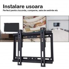 Suport TV LCD SIKS, Reglabil Capacitate Maxima 25 kg, 14-42 inch, Kit Instalare Inclus, Negru Suport TV LCD SIKS, Reglabil Capacitate Maxima 25 kg, 14-42 inch, Kit Instalare Inclus, Negru