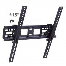 Suport TV Reglabil HT002 SIKS, Capacitate Maxima 30 kg, 32-55 inch, Unghi Maxim Inclinatie 15°, Kit Instalare Inclus, Negru