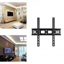 Suport TV Reglabil HT002 SIKS, Capacitate Maxima 30 kg, 32-55 inch, Unghi Maxim Inclinatie 15°, Kit Instalare Inclus, Negru