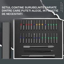 Surubelnita Multifunctionala Magnetica SIKS, Kit Pentru Reparatie Iphone, Samsung, Huawei, Allview, Sony, HTC, 31 Piese Pentr... Surubelnita Multifunctionala Magnetica SIKS, Kit Pentru Reparatie Iphone, Samsung, Huawei, Allview, Sony, HTC, 31 Piese Pentr...