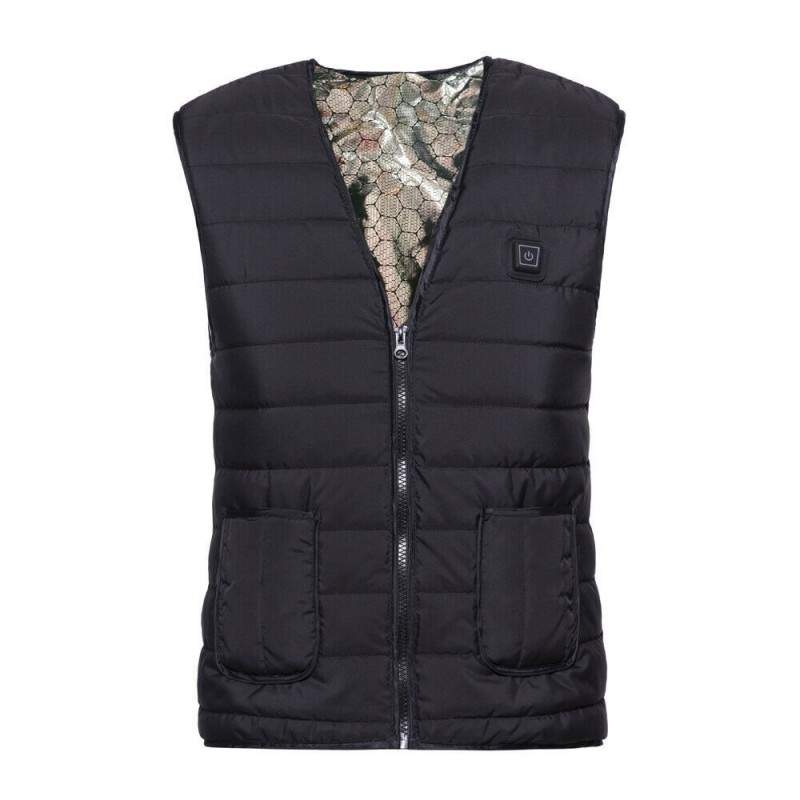 Vesta cu Caldura SIKS, USB, fara Acumulator, Negru, Marimea 3XL